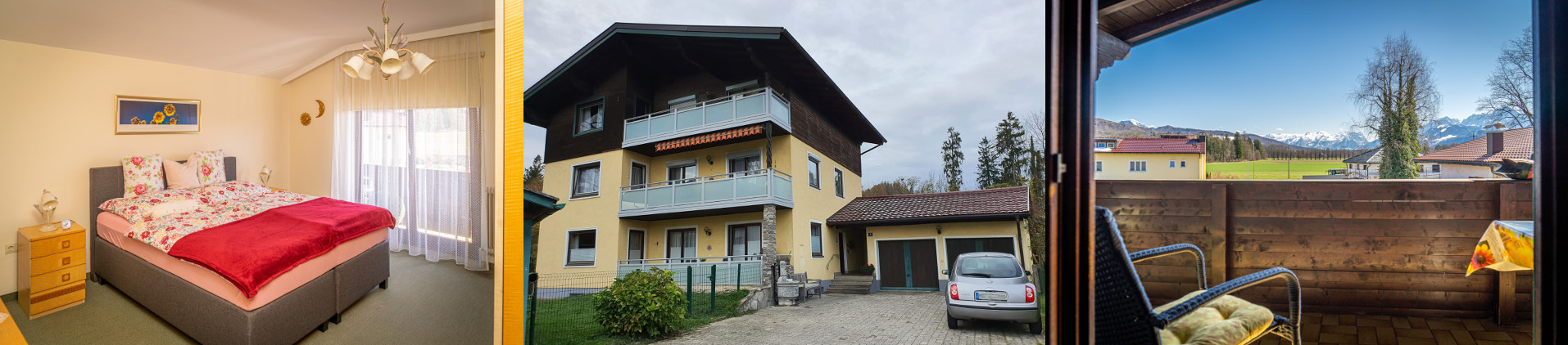 Blick vom Balkon